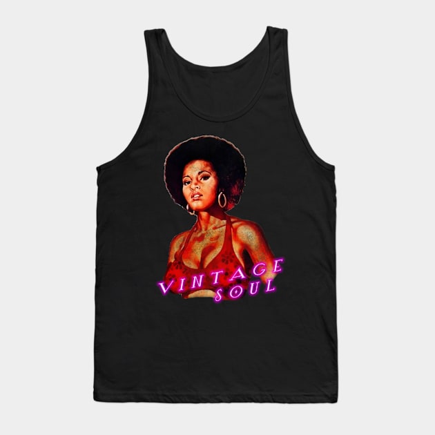 80s Soul Vintage Beauty Girl Tank Top by 8 Fists of Tees